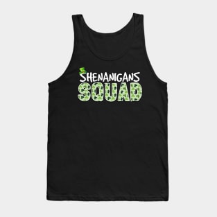 Shenanigans Squad Funny St Patrick's Day Green Costume for men, women and kids Tank Top